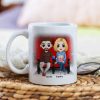 Happiness Is Popcorn Movies And The One You, Couple Cinema White Mug