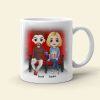 Happiness Is Popcorn Movies And The One You, Couple Cinema White Mug