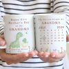 Happy 1st Mother's Day As My Grandma Nana Mommy Calendar Keepsake Personalized Mug