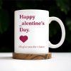 Happy Alentine's Day Heart Design - Personalized Custom Coffee Mug - CPL132_MG