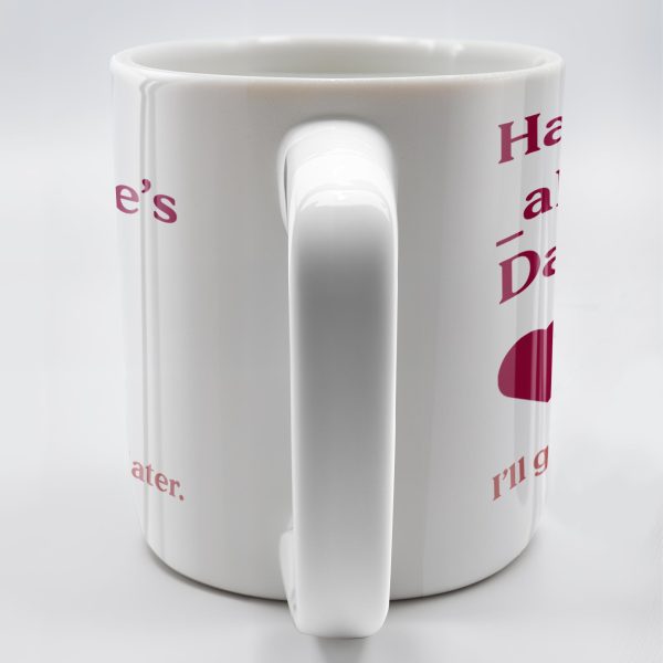 Happy Alentine's Day Heart Design - Personalized Custom Coffee Mug - CPL132_MG
