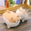Happy Corgi Plush Dog Pillow Soft Stuffed Toy Gift