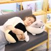 Happy Corgi Plush Dog Pillow Soft Stuffed Toy Gift