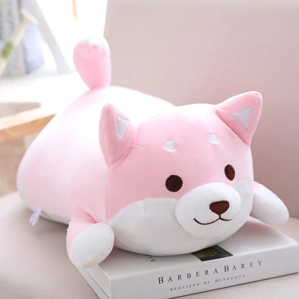 Happy Corgi Plush Dog Pillow Soft Stuffed Toy Gift