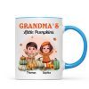 Happy Doll Kids Grandma Mom Fall Season Personalized Mug