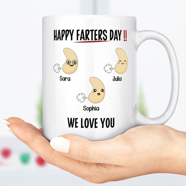 Happy Farters Day Personalized Custom Father's Day Mug C224