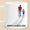 Happy Father's Day - Family Personalized Custom Mug - Father's Day, Gift For Dad