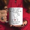 Happy Father's Day - Personalized White Mug - Gift For Dad