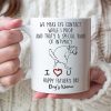 Happy Father's Day - Personalized White Mug - Gift For Dad