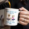 Happy Father's Day As A Family Of Three, Hearts And Family Design - Personalized Custom Coffee Mug - DAD107_MG