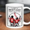 Happy Father's Day Baseball Dad Personalized Mug