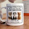 Happy Father's Day Best Cat Dad Cartoon Funny Style Cats Personalized Mug
