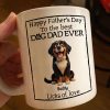 Happy Father's Day Best Dog Dad Cartoon Funny Style Dogs Personalized Mug