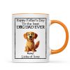 Happy Father's Day Best Dog Dad Cartoon Funny Style Dogs Personalized Mug