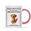 Happy Father's Day Best Dog Dad Cartoon Funny Style Dogs Personalized Mug