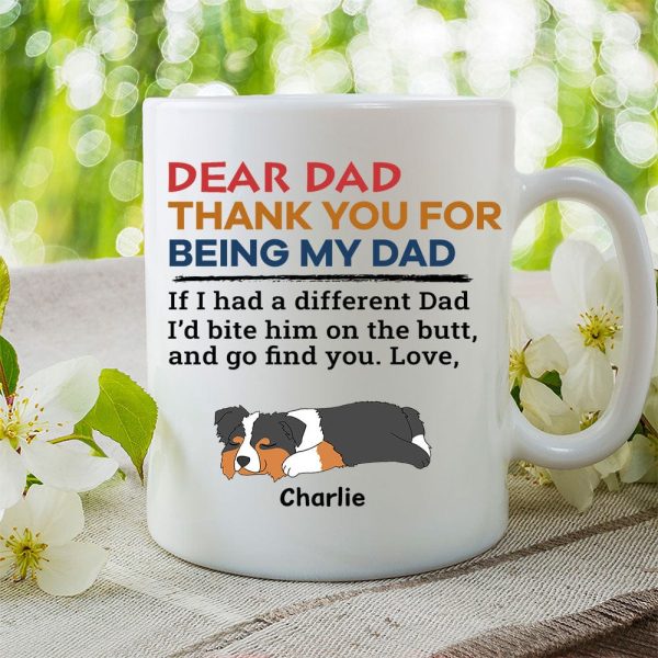 Happy Father's Day Bite The Butt Mug Personalized Gift HO82 890708
