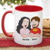 Happy Father's Day Dad You Freakin' Rule!, Personalized White Mug, Gift For Dad, Father's Day Gift
