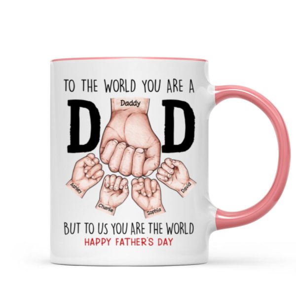 Happy Father's Day Fist Bump Personalized Mug