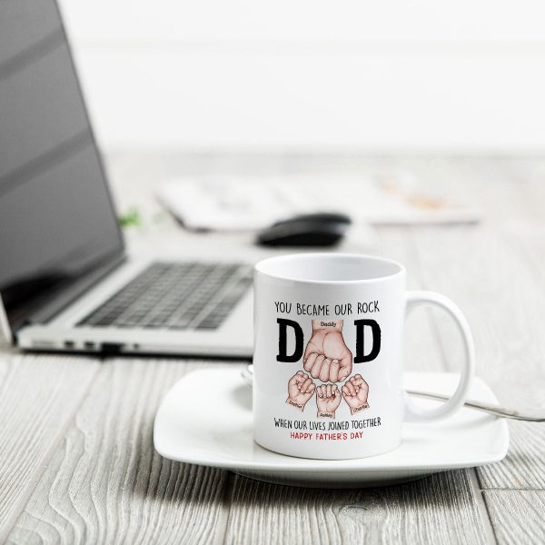 Happy Father's Day Fist Bump Personalized Mug