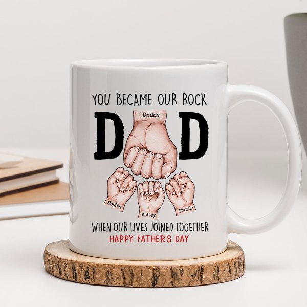 Happy Father's Day Fist Bump Personalized Mug