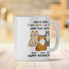 Happy Father's Day From Your Favorite Unemployed Freeloader, Funny Personalized Mug For Cat Dads
