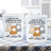 Happy Father's Day From Your Favorite Unemployed Freeloader, Funny Personalized Mug For Cat Dads