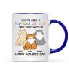 Happy Father's Day From Your Favorite Unemployed Freeloader, Funny Personalized Mug For Cat Dads