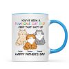 Happy Father's Day From Your Favorite Unemployed Freeloader, Funny Personalized Mug For Cat Dads