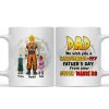 Happy Father's Day From Your Warriors - Gift For Dad - Personalized Ceramic Mug