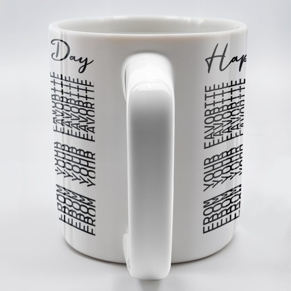 Happy Father's Day Geometric Patterns - Personalized Custom Coffee Mug - DAD216_MG