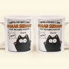 Happy Father's Day Human Servant - Personalized Mug for Cat Dad