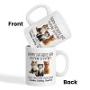 Happy Father's Day Human Servant Cartoon Funny Cats Personalized Mug, Gift For Cat Dad