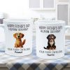 Happy Father's Day Human Servant Cartoon Funny Dogs Personalized Mug, Gift For Dog Dad