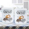 Happy Father's Day Human Servant Naughty Cats Personalized Mug