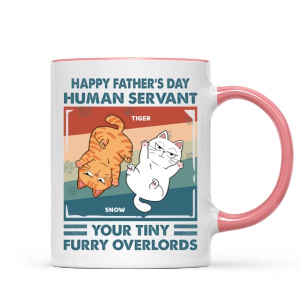 Happy Father's Day Human Servant Retro Personalized Mug