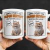 Happy Father's Day Human Servant, Your Tiny Furry Overlord - Personalized Custom Coffee Mug - CAT034_MG