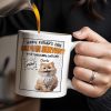 Happy Father's Day Human Servant, Your Tiny Furry Overlord - Personalized Custom Coffee Mug - CAT034_MG