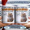 Happy Father's Day Human Servant, Your Tiny Furry Overlord - Personalized Custom Coffee Mug - CAT034_MG