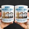 Happy Father's Day Human Servant, Your Tiny Furry Overlords, Cats - Personalized Custom Coffee Mug - CAT033_MG