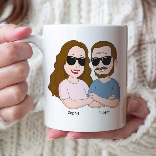 Happy Father's Day I Love You 10ACQN020523 Funny Personalized White Mug Gift for Dad