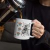 Happy Father's Day To A Pawsome Dad - 3D Inflated Effect Printed Mug, Personalized White Edge-to-Edge Mug