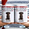 Happy Father's Day To My Amazing Dad Thanks For Putting Up With My Mom, Dog - Personalized Custom Coffee Mug - DOG041_MG