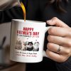 Happy Father's Day To Our Purrfect Cat Dad, Cats And Hearts - Personalized Custom Coffee Mug - DAD141_MG