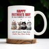 Happy Father's Day To Our Purrfect Cat Dad, Cats And Hearts - Personalized Custom Coffee Mug - DAD141_MG
