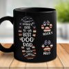 Happy Father's Day To The Best Dog Dad - Gift For Dad - Personalized Black Mug