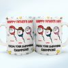 Happy Father's Day Your Swimming Champion - 3D Inflated Effect Printed Mug, Personalized White Edge-to-Edge Mug
