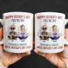 Happy Father's Day, You're My Favourite Parent Until Mother's Day 2026, Cartoon Characters - Personalized Custom Coffee Mug - DAD162_MG