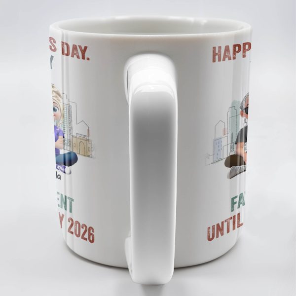 Happy Father's Day, You're My Favourite Parent Until Mother's Day 2026, Cartoon Characters - Personalized Custom Coffee Mug - DAD162_MG