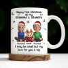 Happy First Christmas As My Grandma & Grandpa Mug - Personalized Custom Coffee Mug - FAM772_MG