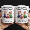Happy First Christmas As My Grandma & Grandpa Mug - Personalized Custom Coffee Mug - FAM772_MG